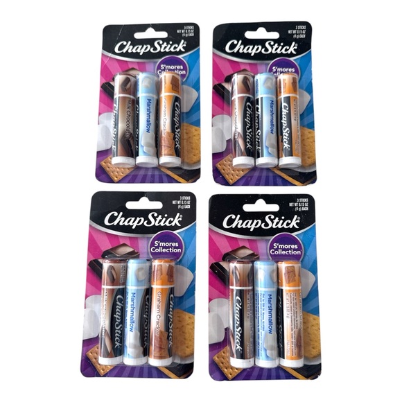Chapstick Other - Chapstick Smores Lip Balm Chocolate Marshmallow Graham Crack3 Pk X 4 NEW 12 Tube